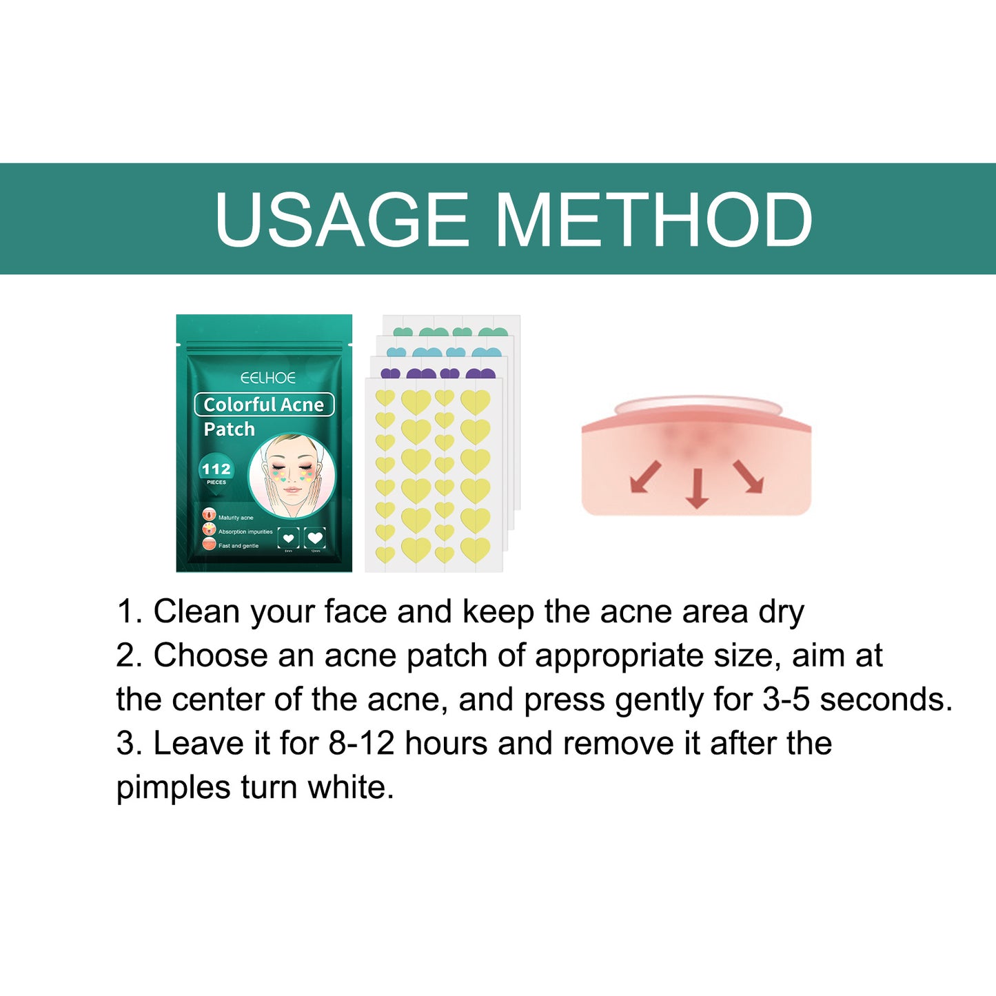 Love Acne Patch Gentle Cleansing Acne Patch- Fades Facial Acne Marks