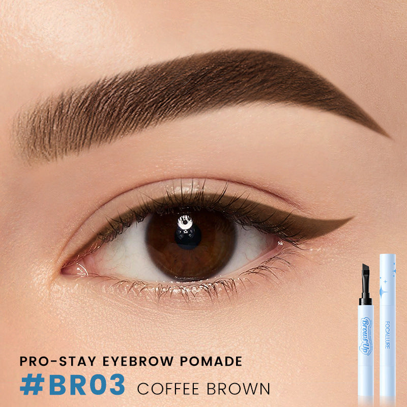 2-In-1 3D Eyebrow Gel Cream Eyeliner Pencil -3 Colors Waterproof Long-lasting Eyebrow Pomade