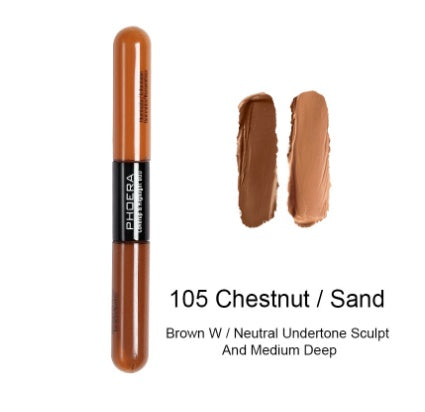 Double Heads Natural Color Brightening Liquid Concealer