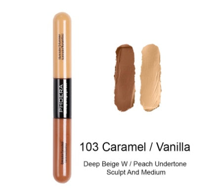 Double Heads Natural Color Brightening Liquid Concealer