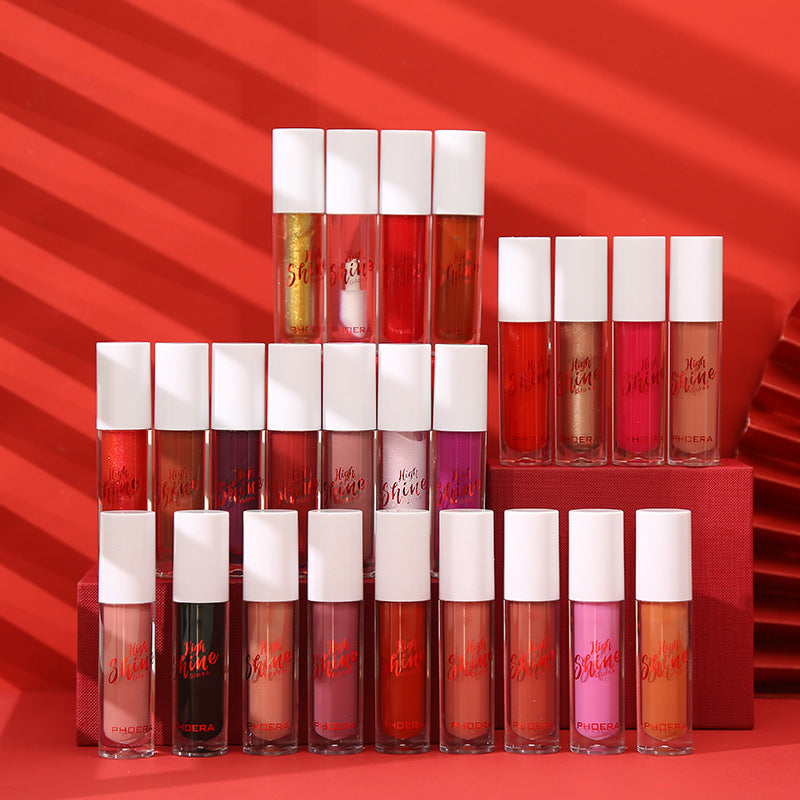 Solid Jelly Lipstick Crystal Lip Balm Water Wave Mirror