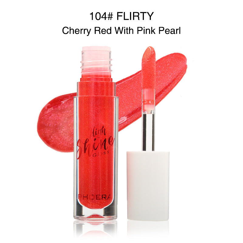 Solid Jelly Lipstick Crystal Lip Balm Water Wave Mirror