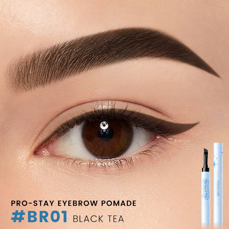 2-In-1 3D Eyebrow Gel Cream Eyeliner Pencil -3 Colors Waterproof Long-lasting Eyebrow Pomade
